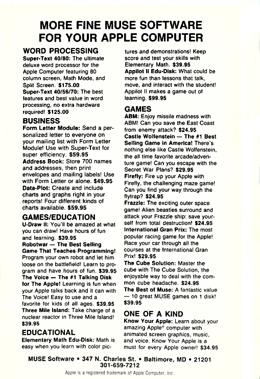 Castle Wolfenstein page 10